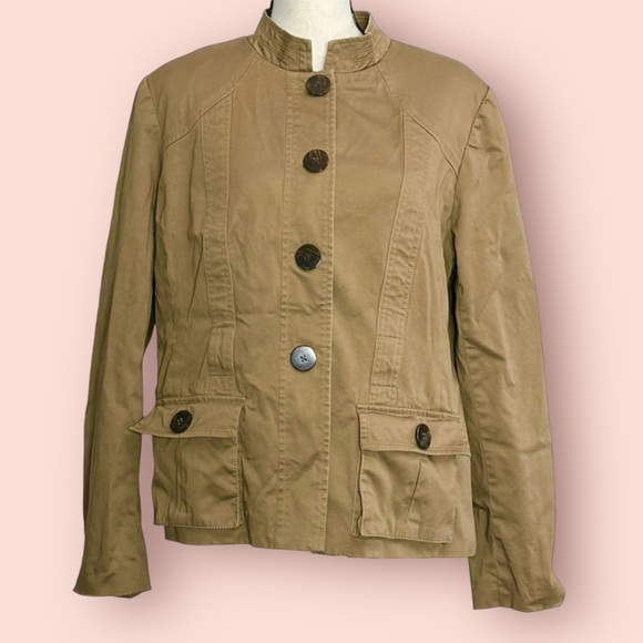 3/$10 George Utility Jacket 14 Khaki - Picture 1 of 6